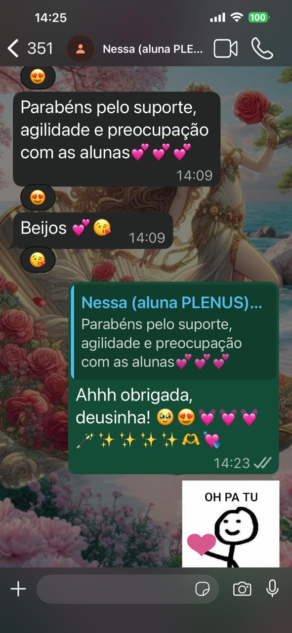 Resultado de aluna PLENUS 7